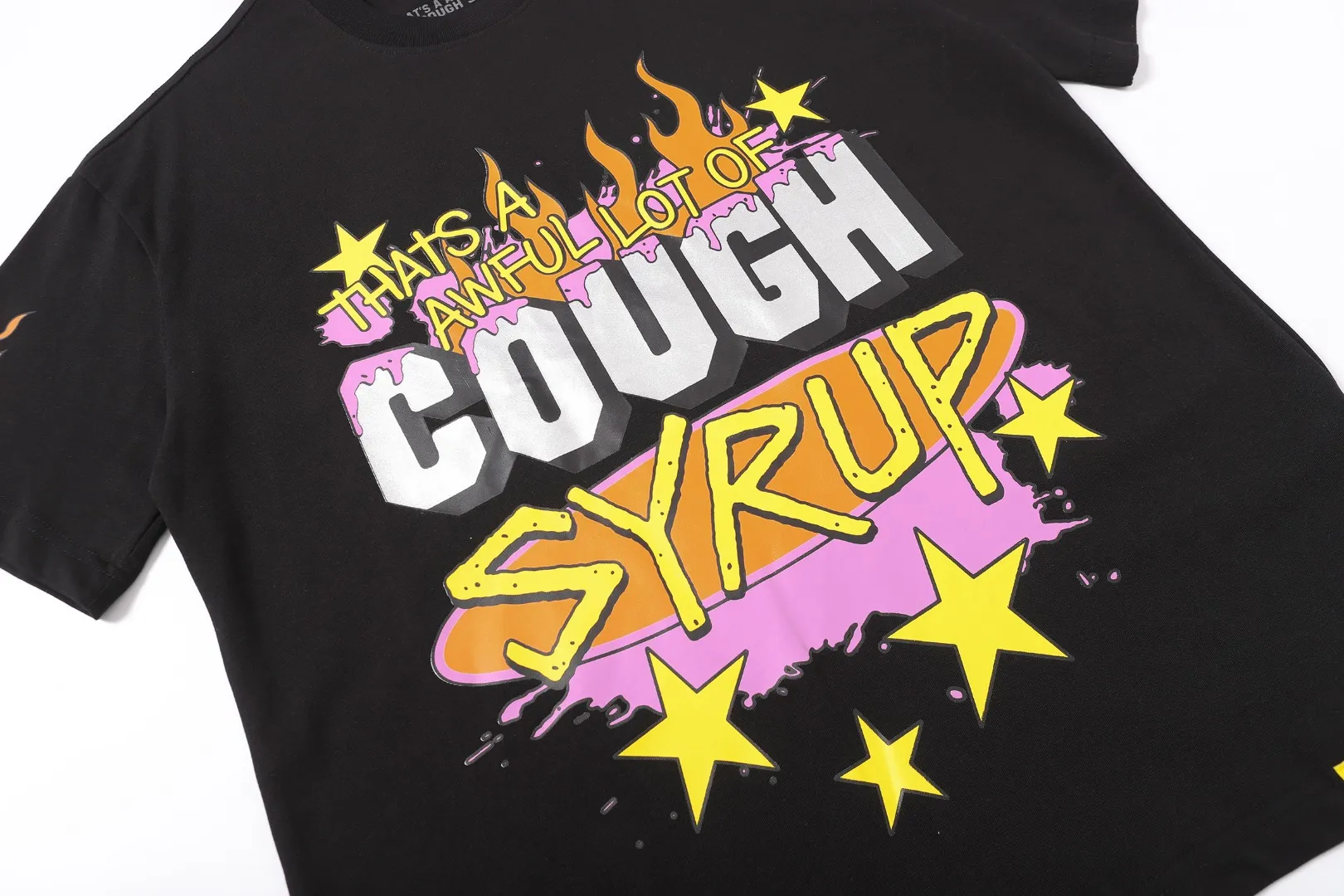 2245# / / ｜ THAT'S A AWFUL LOT OF COUGH SYRUP In Stock T （fabric):32 Sizes（size）：S-M L X L （colour）： / /